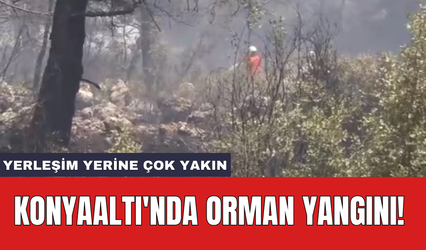 Konyaaltı'nda Orman Yangını! Yerleşim Yerine Çok Yakın