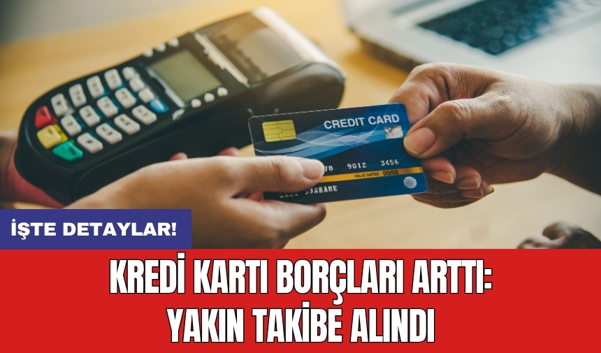 Kredi kartı borçları arttı: Yakın takibe alındı