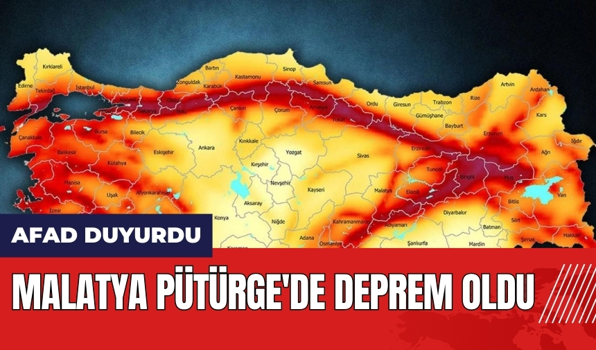 Malatya Pütürge'de deprem oldu