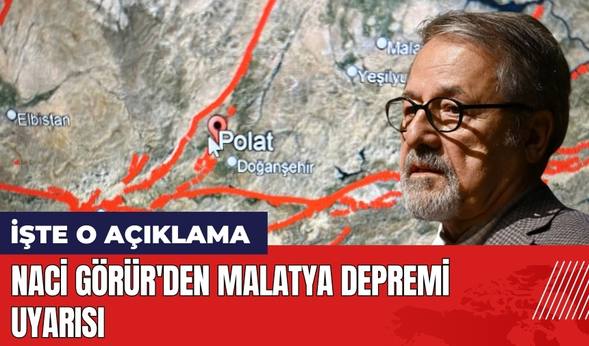 Naci Görür'den Malatya depremi uyarısı: Dikkatli olun