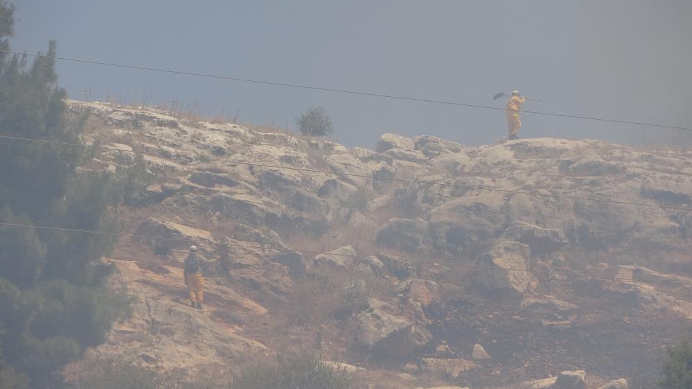 Örtü Yangınında Meyve Ağaçları Zarar Gördü2