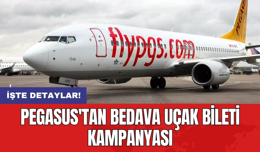 Pegasus'tan bedava uçak bileti kampanyası