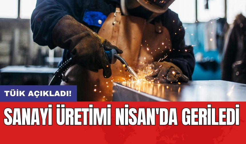 Sanayi üretimi Nisan'da geriledi