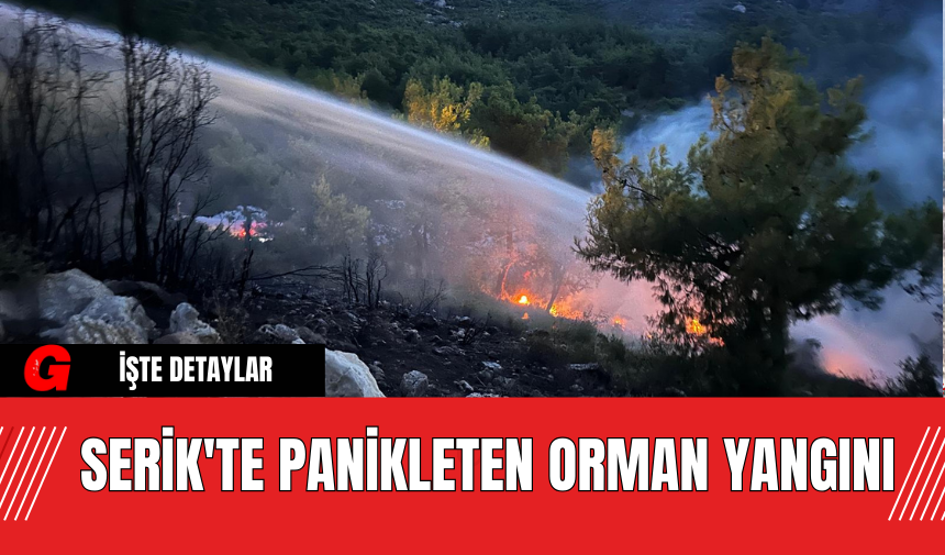 Serik'te Panikleten Orman Yangını