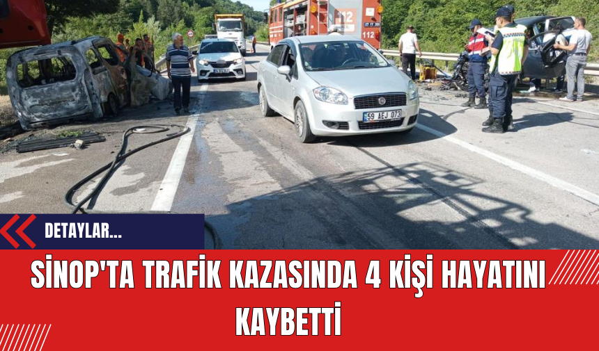 Sinop'ta Trafik Kazasında 4 Kişi Hayatını Kaybetti