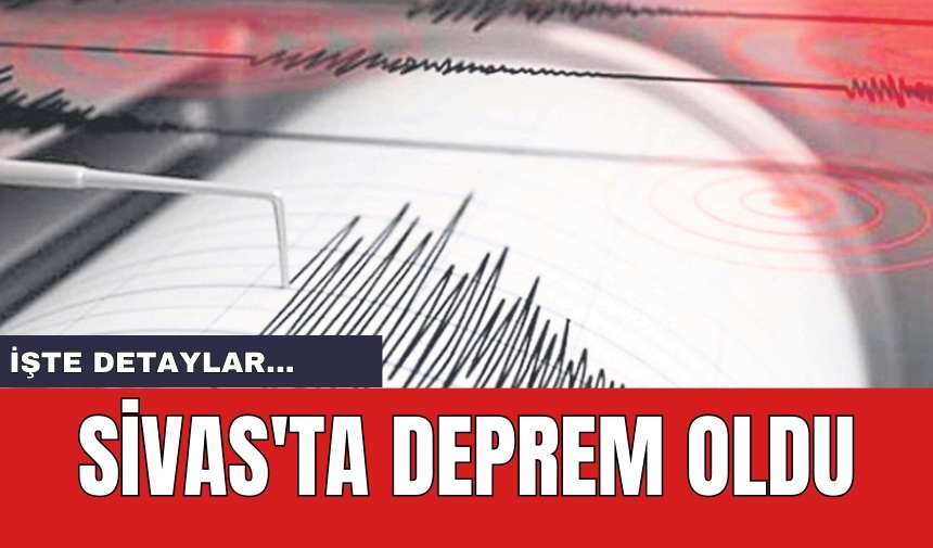 Sivas'ta deprem oldu