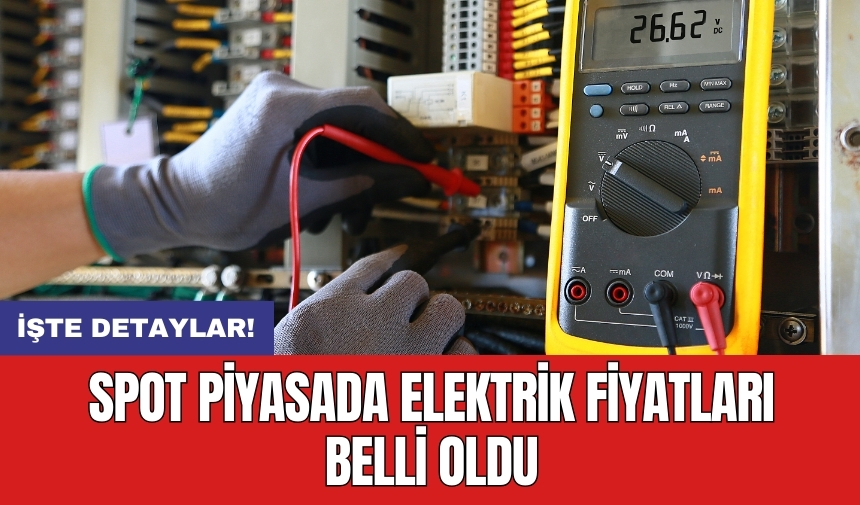 Spot piyasada elektrik fiyatları belli oldu