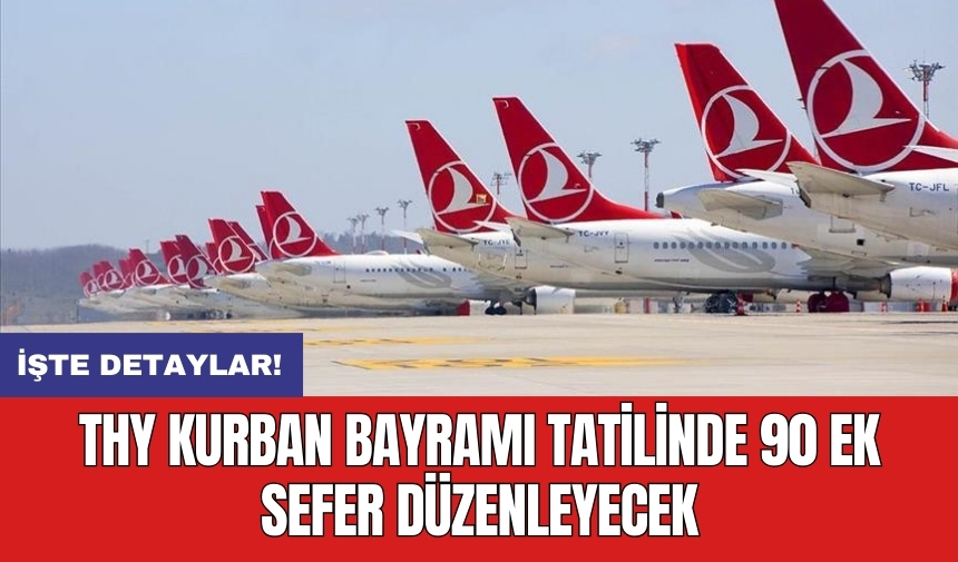 THY Kurban Bayramı tatilinde 90 ek sefer düzenleyecek