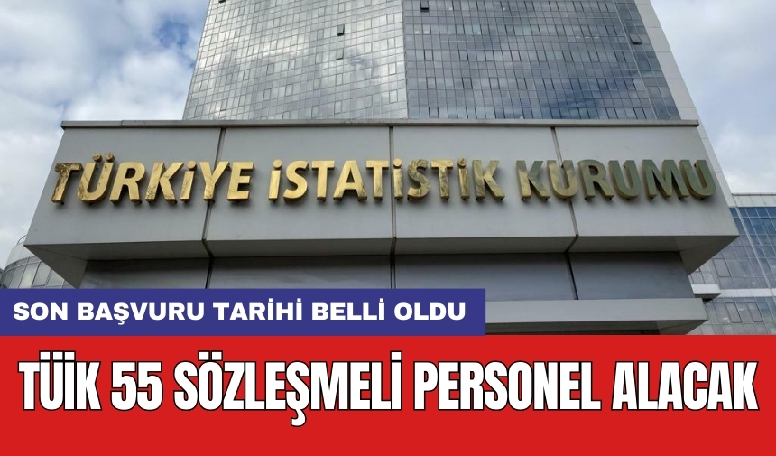 TÜİK 55 sözleşmeli personel alacak: Son başvuru tarihi belli oldu