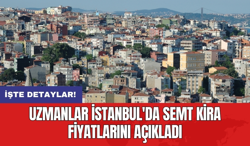 Uzmanlar İstanbul'da semt kira fiyatlarını açıkladı