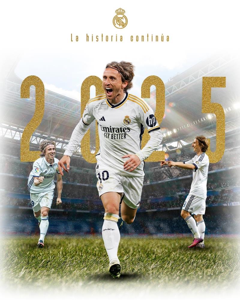 Real Madrid Luka Modric ile yeniden anlaştı