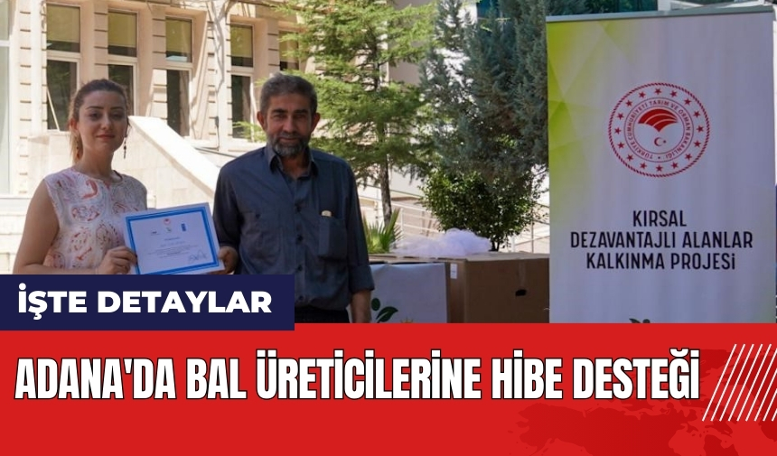 Adana'da bal üreticilerine hibe desteği!