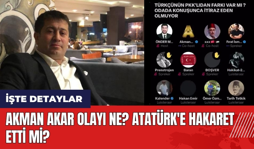 Akman Akar olayı ne? Atatürk'e hakaret etti mi? Akman Akar kimdir?