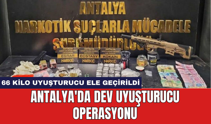 Antalya'da Dev Uy*şturucu Operasyonu: 66 Kilo Uy*şturucu Ele Geçirildi