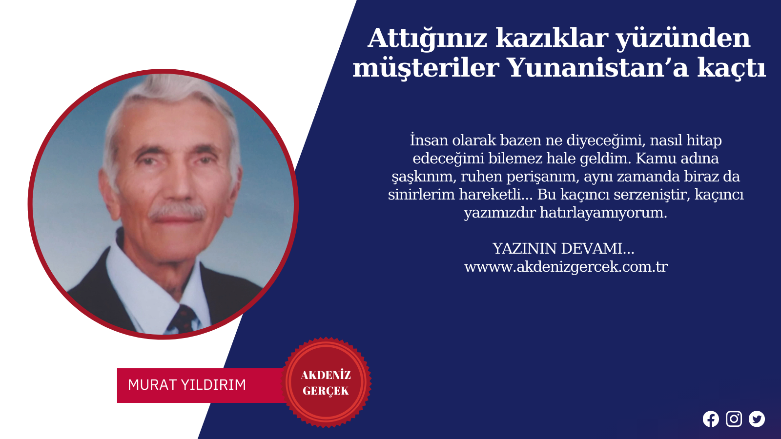 Attığınız kazıklar yüzünden müşteriler Yunanistan’a kaçtı