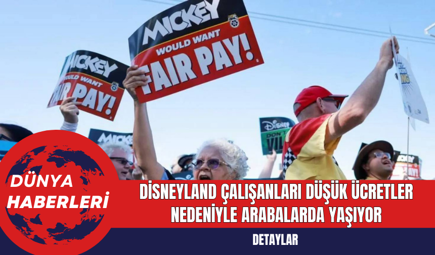 Disneyland Çalışanları Düşük Ücretler Nedeniyle Arabalarda Yaşıyor