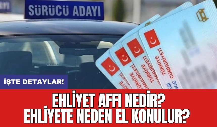 Ehliyet Affı Nedir? Ehliyete Neden El Konulur?