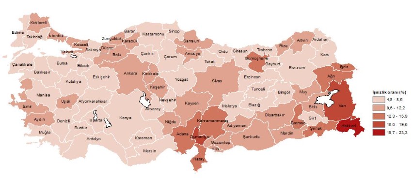 Türkiye'de il il istihdam verileri açıklandı