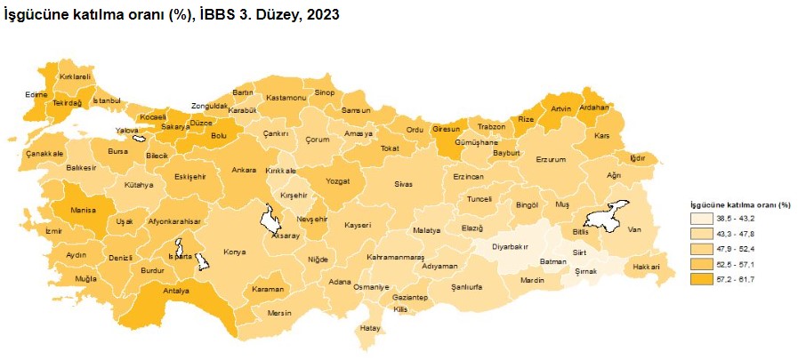 Türkiye'de il il istihdam verileri açıklandı