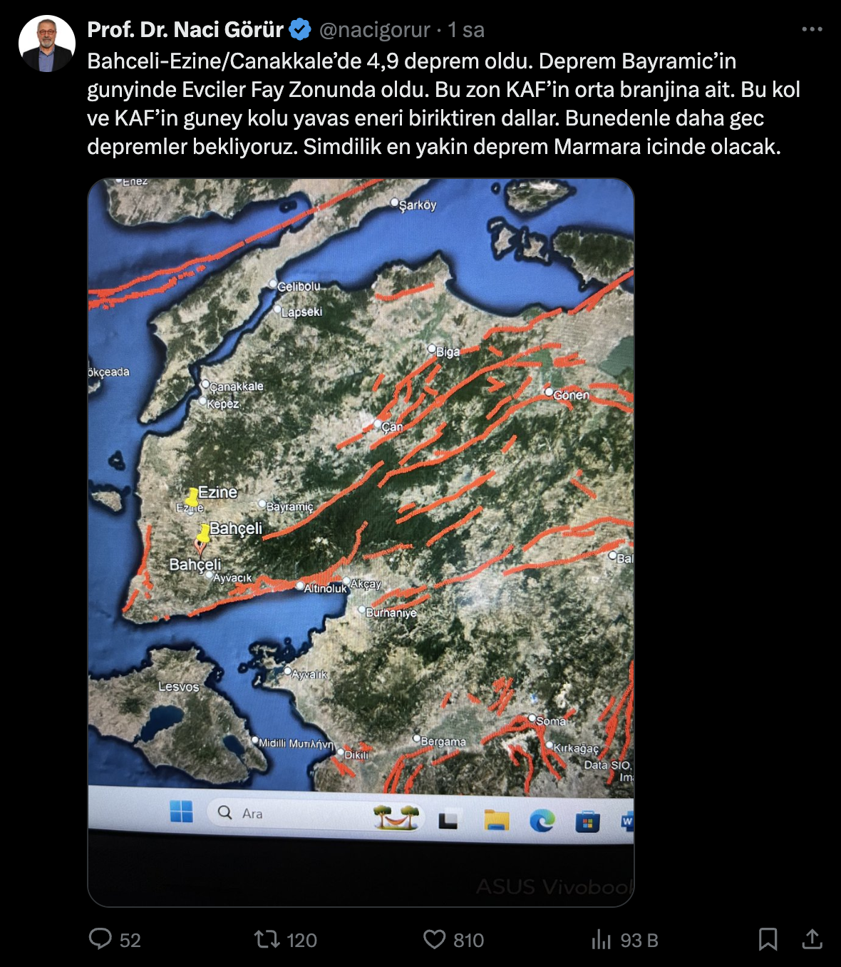 Çanakkale'de deprem! Birçok ilden hissedildi! 'Bu deprem sürpriz değil'