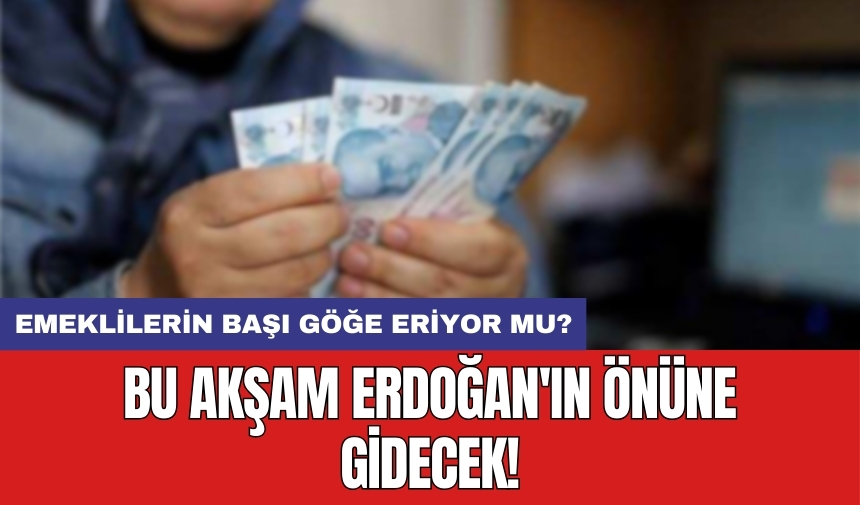 Emeklilerin başı göğe eriyor mu? Bu akşam Erdoğan'ın önüne gidecek