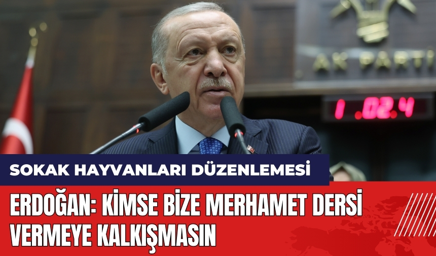 Erdoğan: Kimse bize merhamet dersi vermeye kalkışmasın