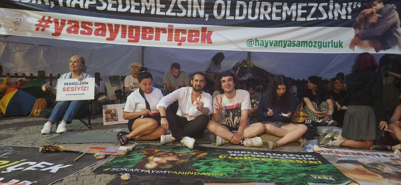 Hayvanseverler Ankara’da eylemde 