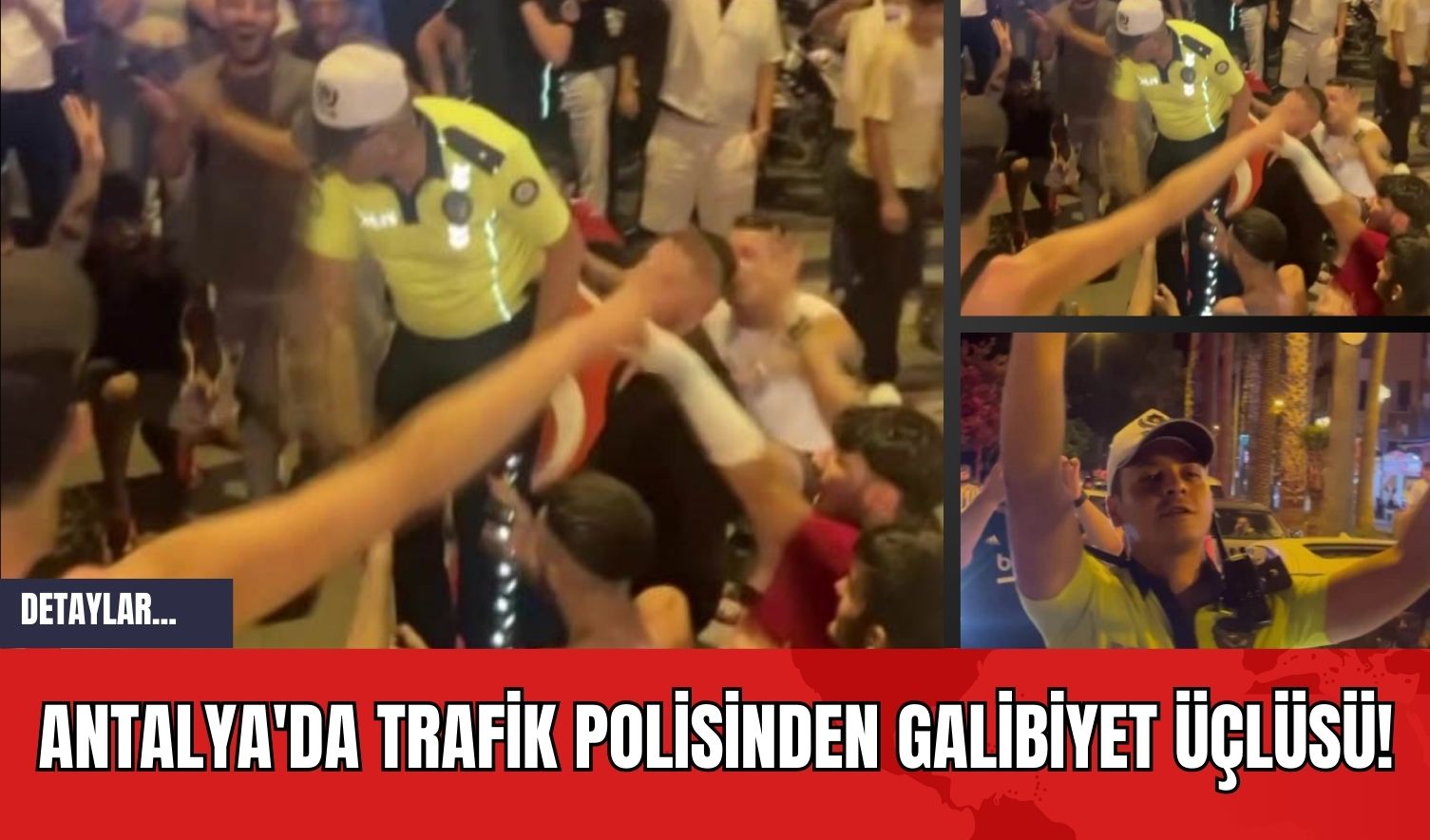 Antalya'da Trafik Polisinden Galibiyet Üçlüsü!