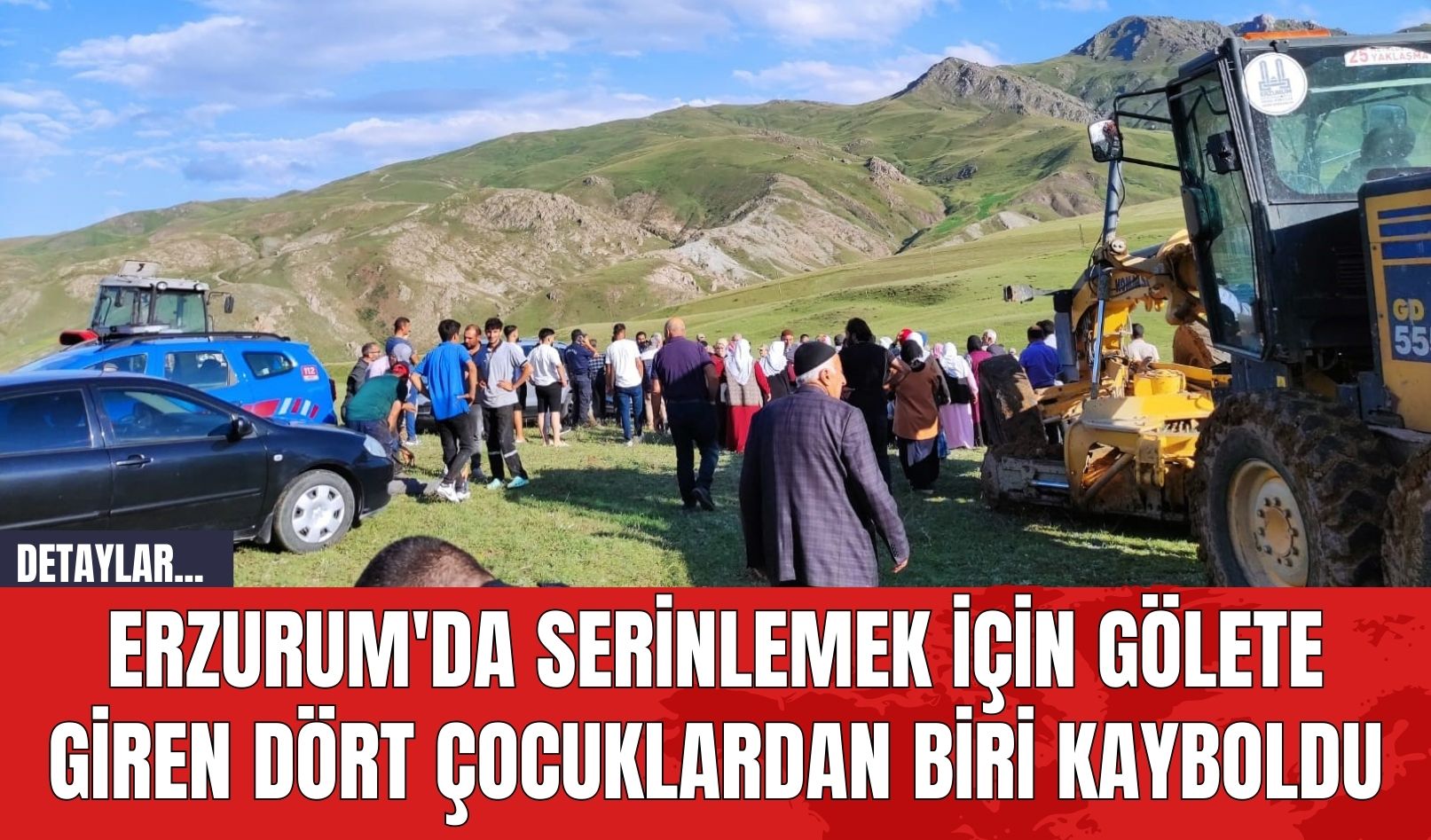 Erzurum'da Serinlemek İçin Gölete Giren Dört Çocuklardan Biri Kayboldu