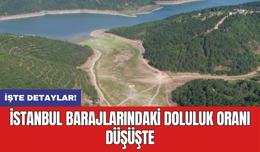 İstanbul barajlarındaki doluluk oranı düşüşte