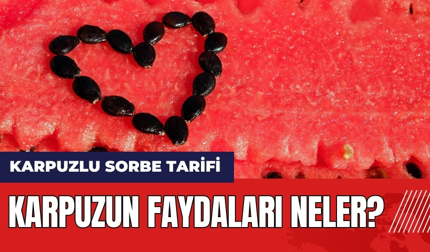 Karpuzun faydaları neler? Karpuzlu sorbe tarifi