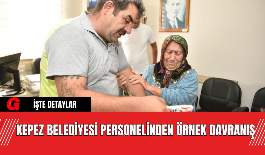 Kepez Belediyesi Personelinden Örnek Davranış