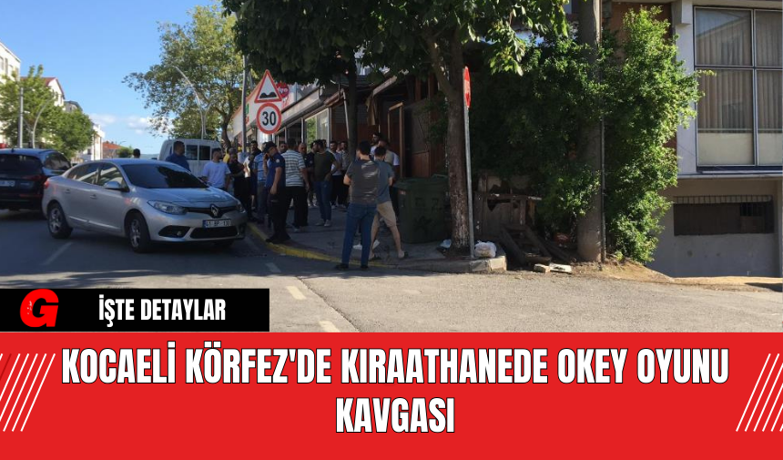 Kocaeli Körfez'de Kıraathanede Okey Oyunu Kavgası