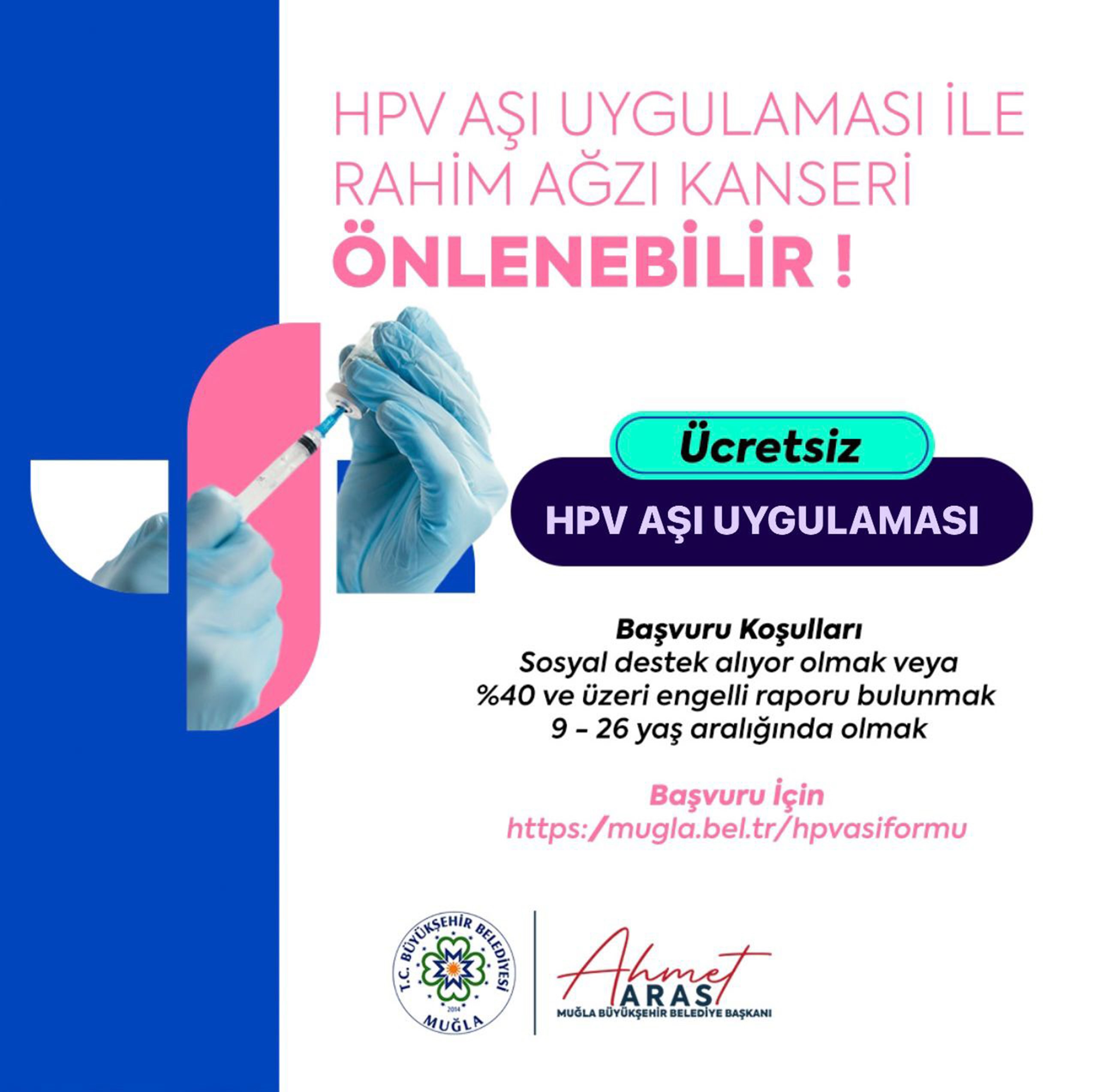 Muğla'da Ücretsiz Hpv Aşısı Için Son Başvuru Tarihi  2