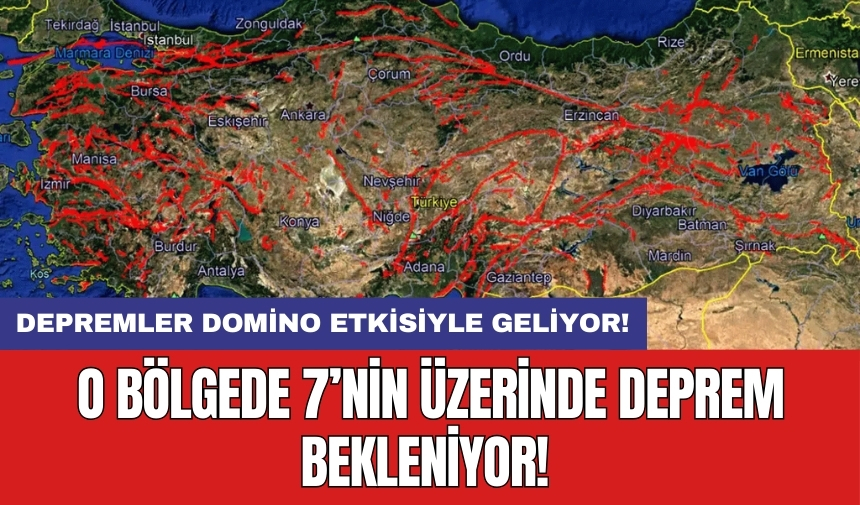 O bölgede 7’nin üzerinde deprem bekleniyor! Depremler domino etkisiyle geliyor