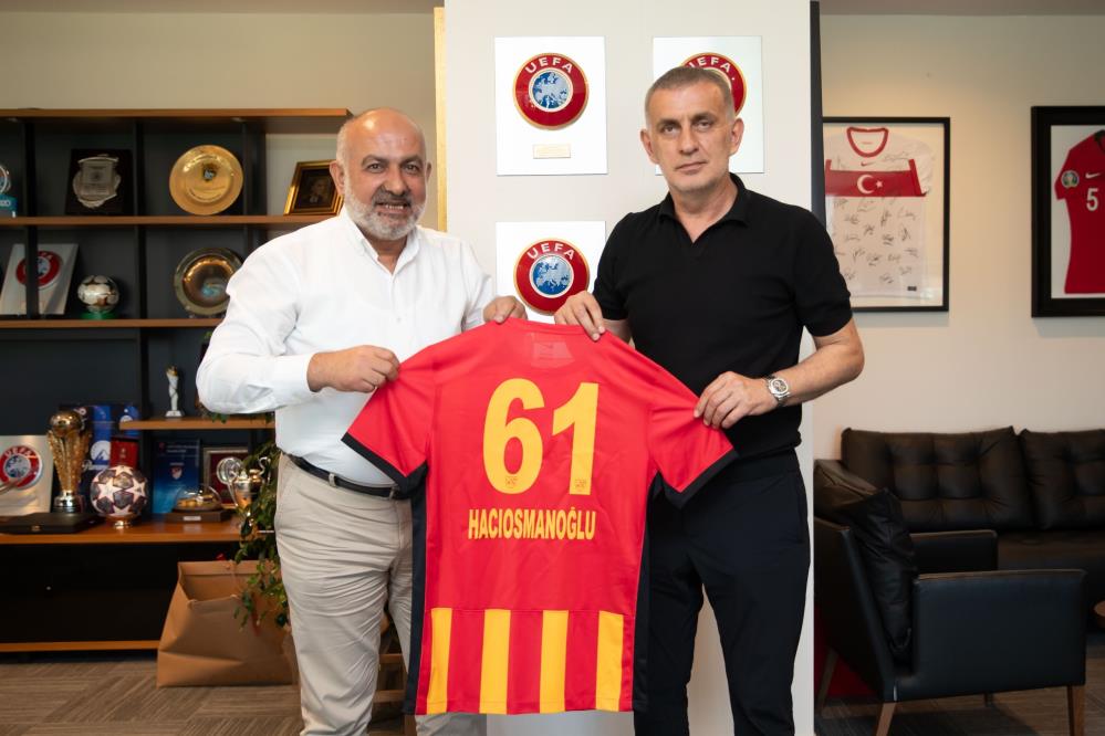 Kayserirspor Başkanı Ali Çamlı'dan TFF Başkanı Hacıosmanoğlu'na ziyaret