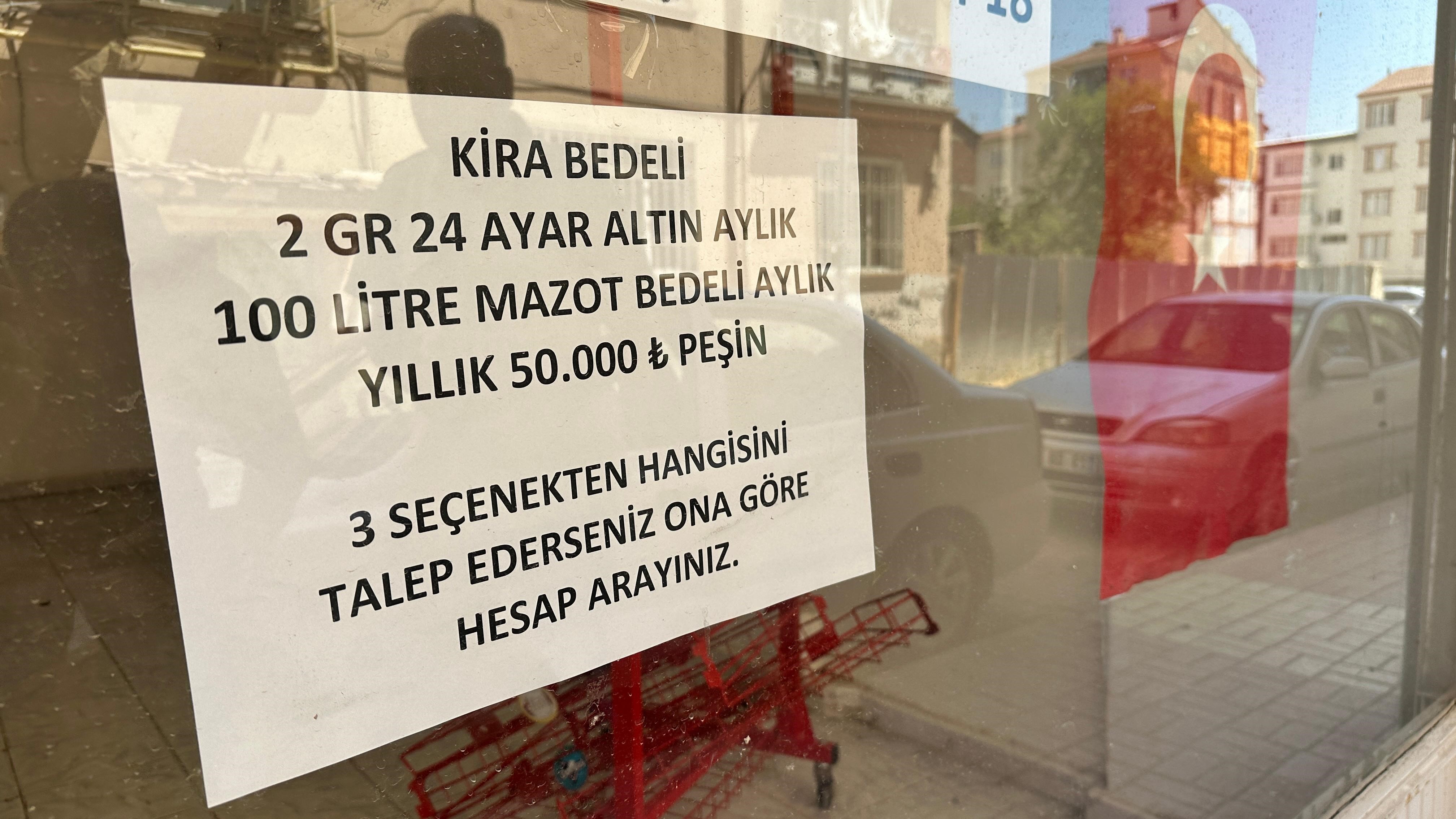 Şaşırtan kiralık ilanı: Kirayı 400 ekmekten 100 litre mazota çekti