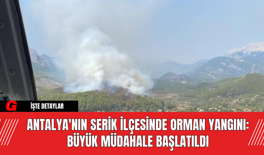 Antalya'nın Serik İlçesinde Orman Yangını: Büyük Müdahale Başlatıldı