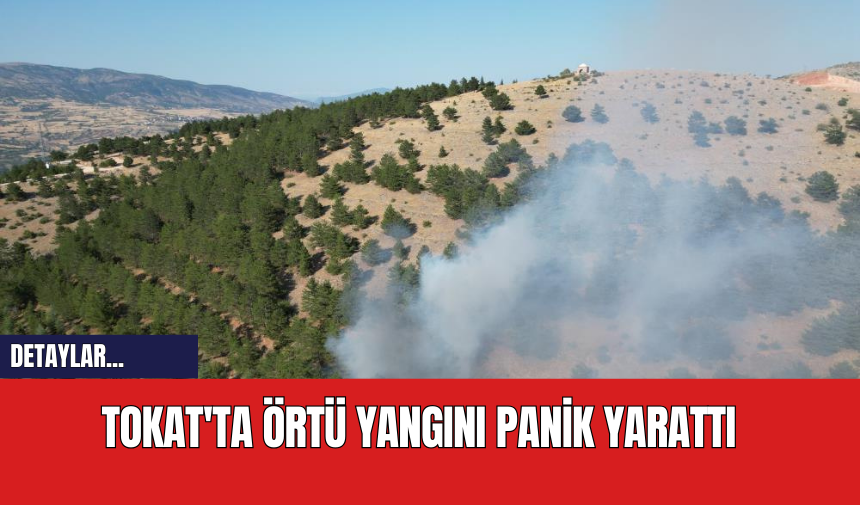 Tokat'ta Örtü Yangını Panik Yarattı