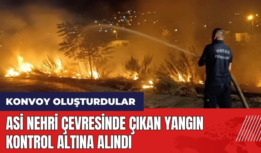 Asi Nehri çevresinde çıkan yangın kontrol altına alındı