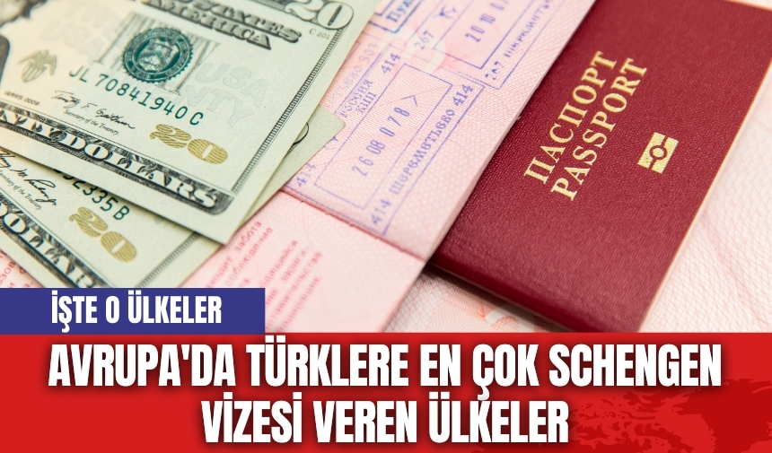 Avrupa'da Türklere en çok Schengen vizesi veren ülkeler