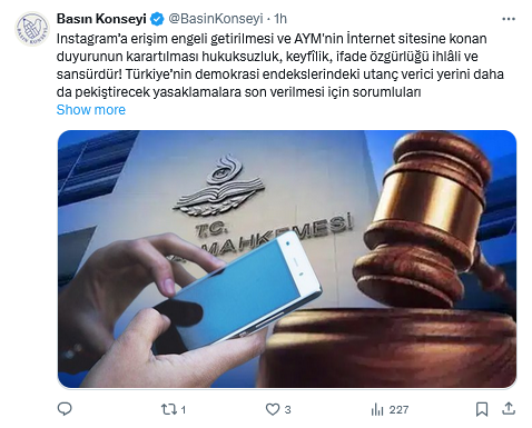 Basın Konseyi'nden Instagram Açıklaması Keyfi Yasaklamalar Demokrasiyle Bağdaşmaz 2