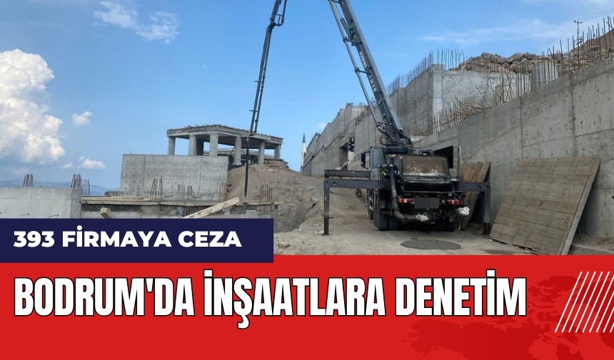 Bodrum'da inşaatlara denetim: 393 firmaya ceza