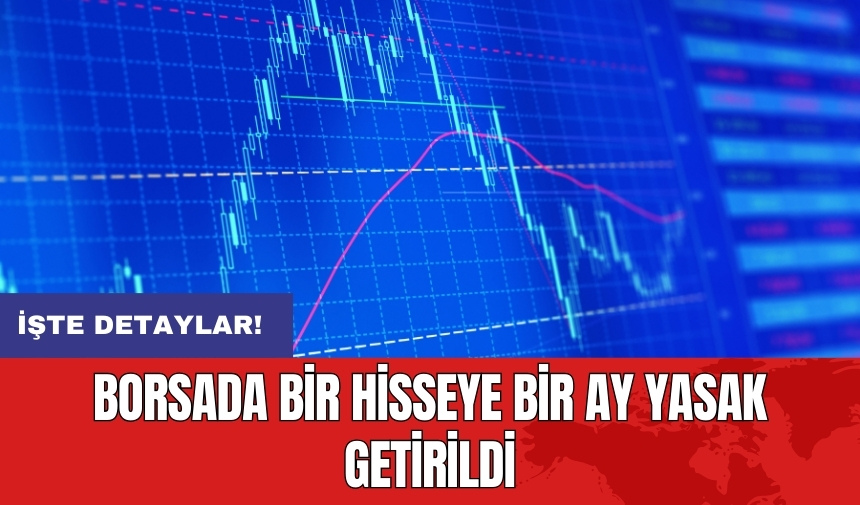 Borsada bir hisseye bir ay yasak getirildi