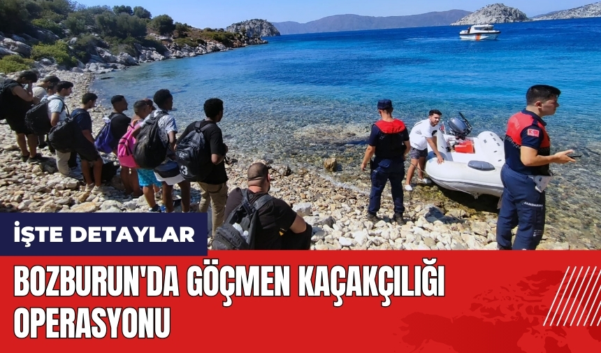 Bozburun'da göçmen kaçakçılığı operasyonu