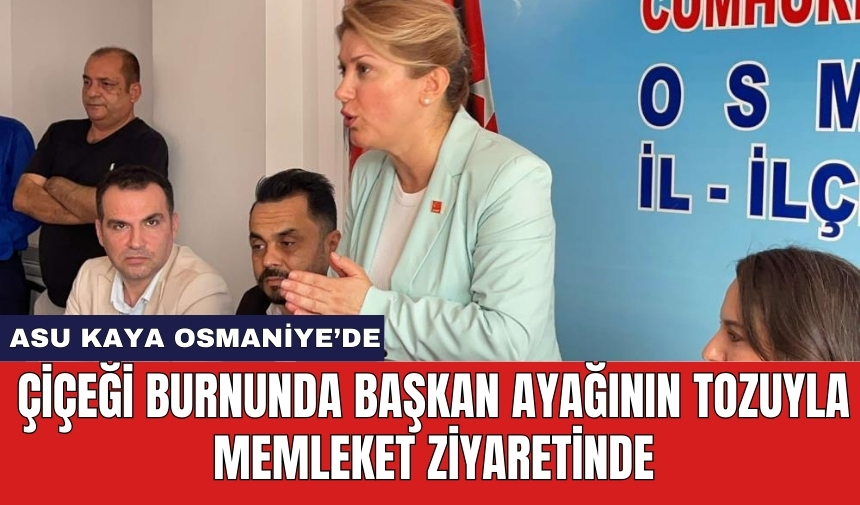 Çiçeği burnunda başkan ayağının tozuyla memleket ziyaretinde