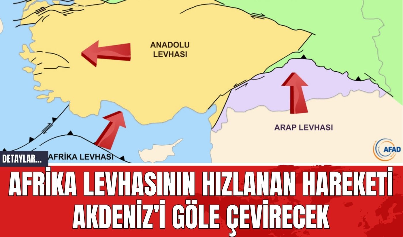 Afrika Levhasının Hızlanan Hareketi Akdeniz’i Göle Çevirecek