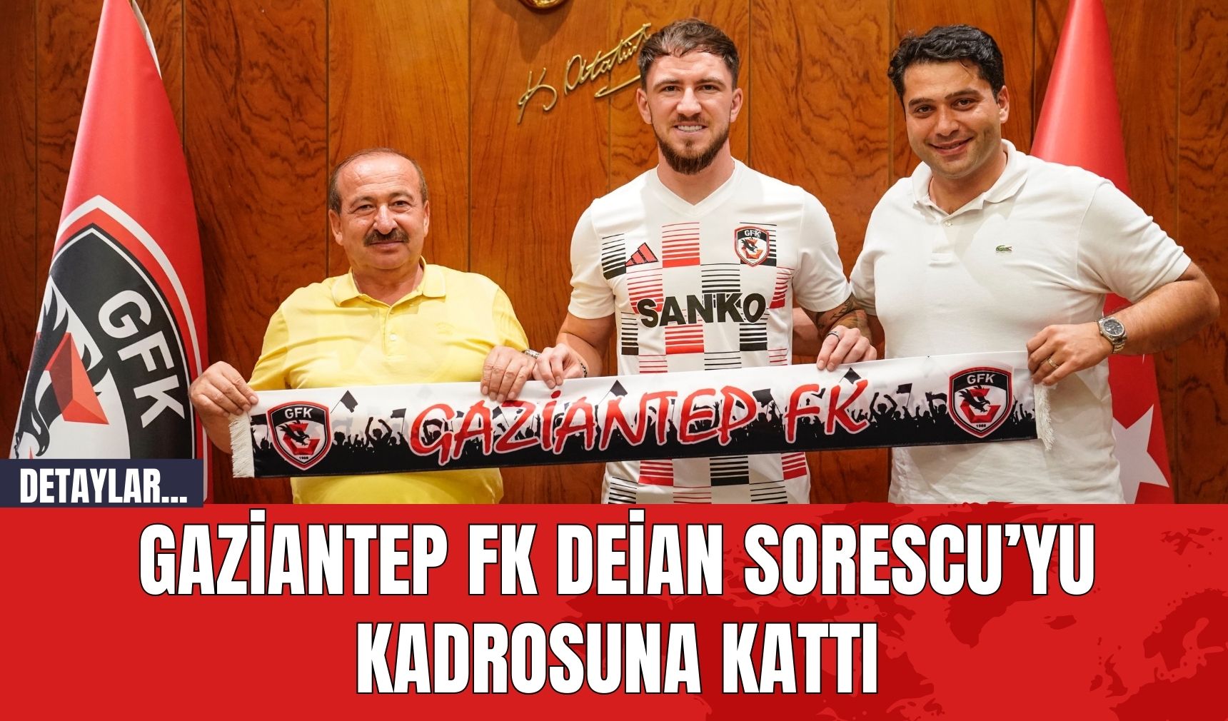 Gaziantep FK Deian Sorescu’yu Kadrosuna Kattı