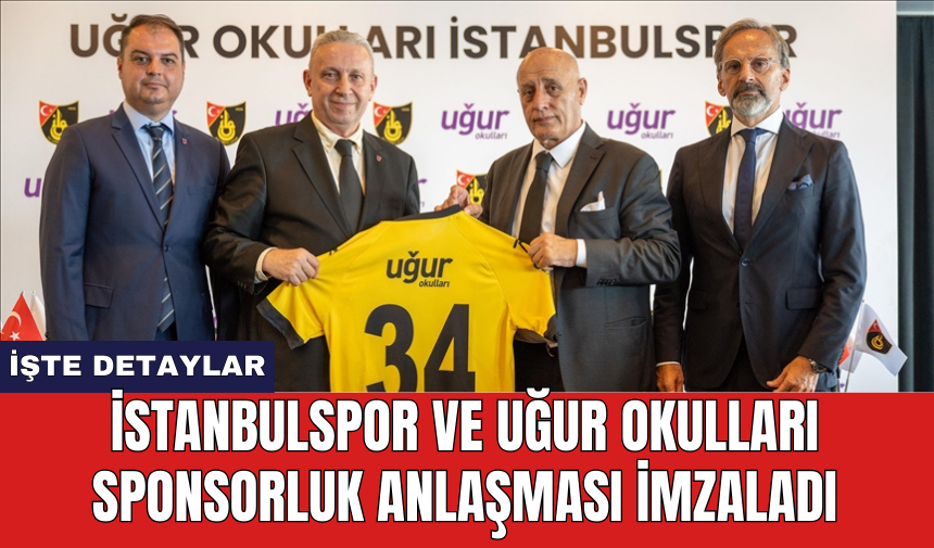 İstanbulspor ve Uğur Okulları sponsorluk anlaşması imzaladı