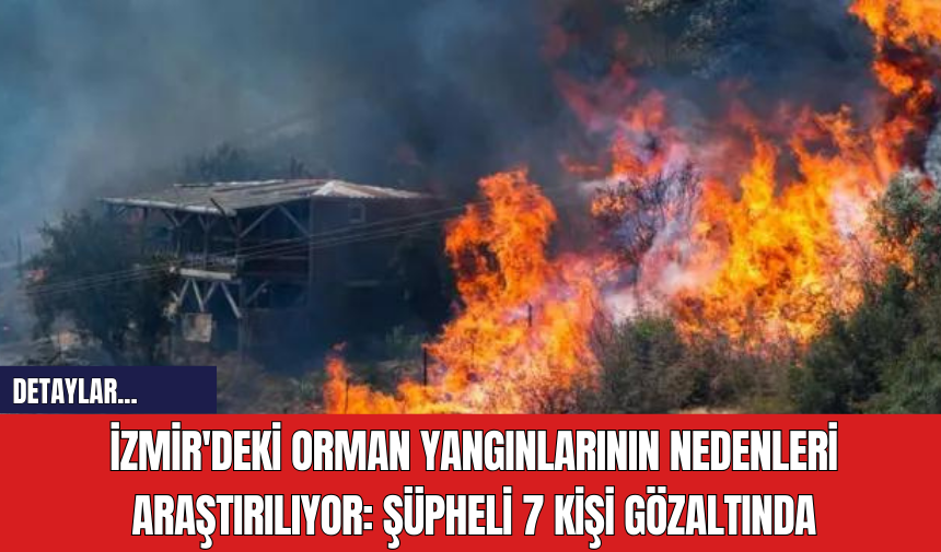 İzmir'deki Orman Yangınlarının Nedenleri Araştırılıyor: Şüpheli 7 Kişi Gözaltında